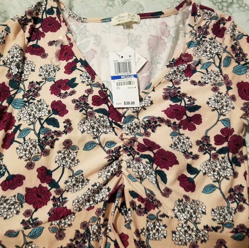 A beautiful pink red flower dress from stitch fix